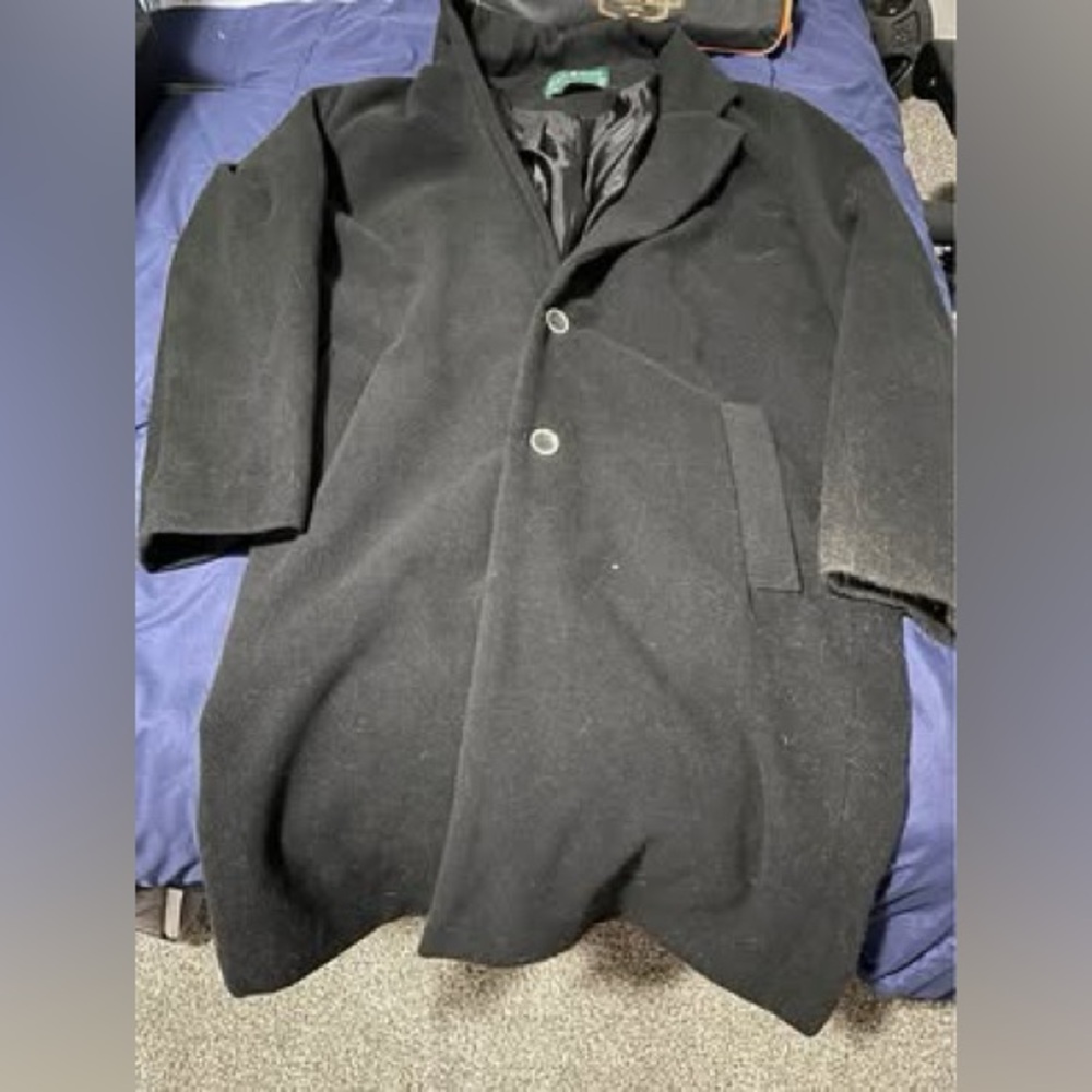 Men's Black Coat- Korean Fashion